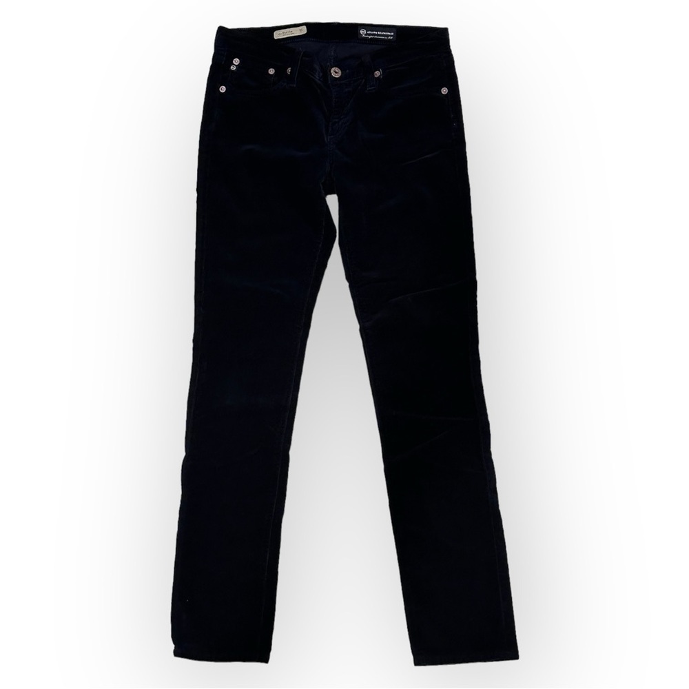 AG Adriano Goldschmied, The Stevie, Navy Blue Corduroy, Slim Straight Womens 27R